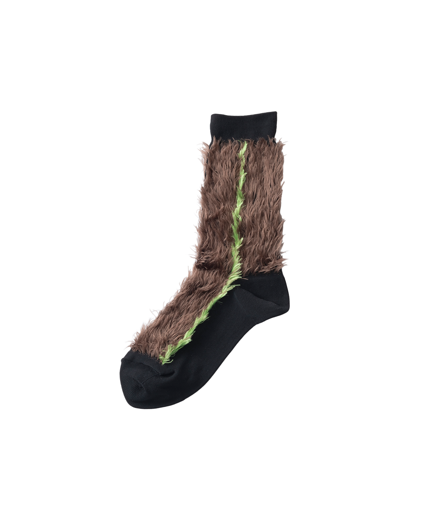 SIDE LINE FAKE FUR SOCKS