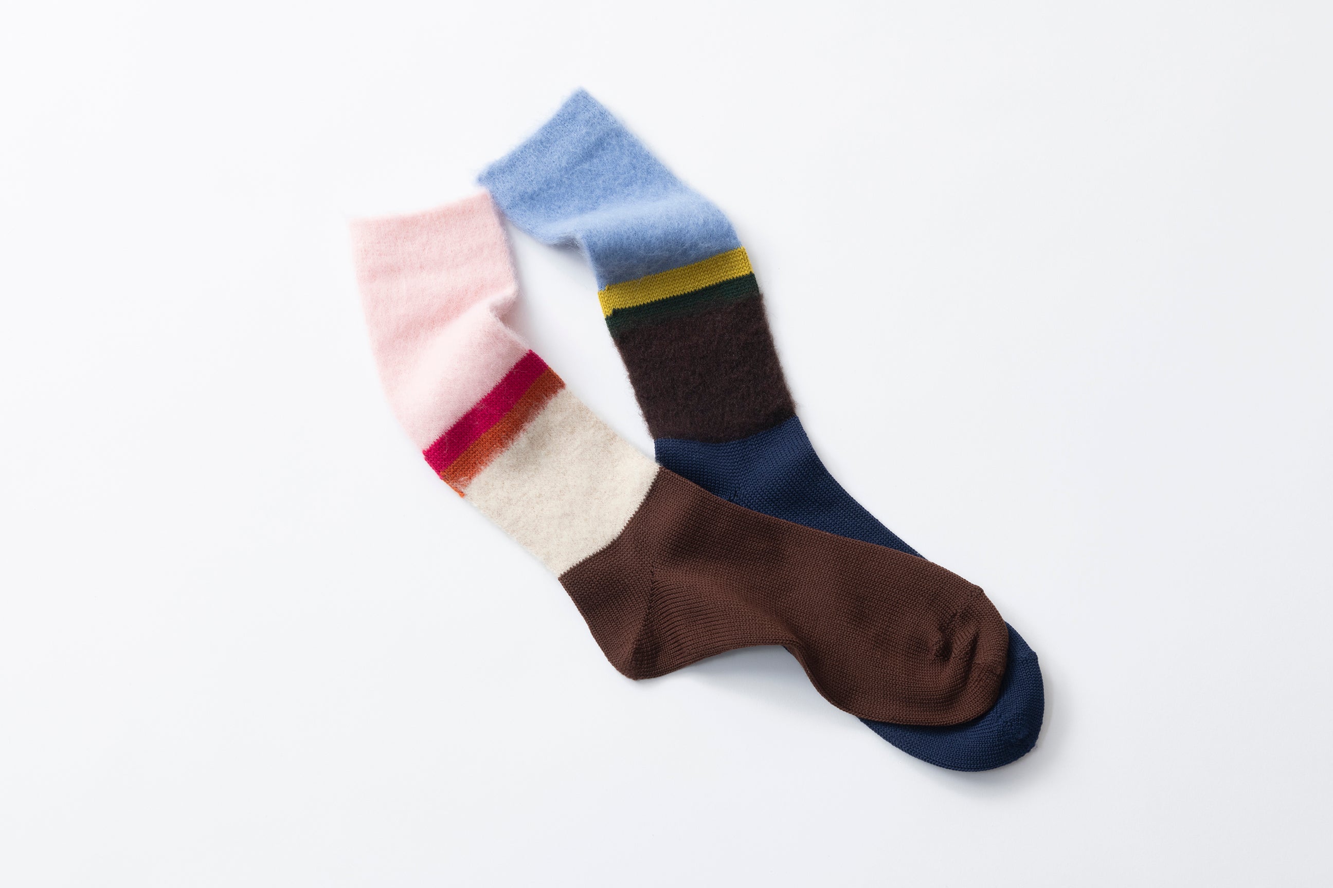 STRIPE SHAGGY HIGH SOCKS