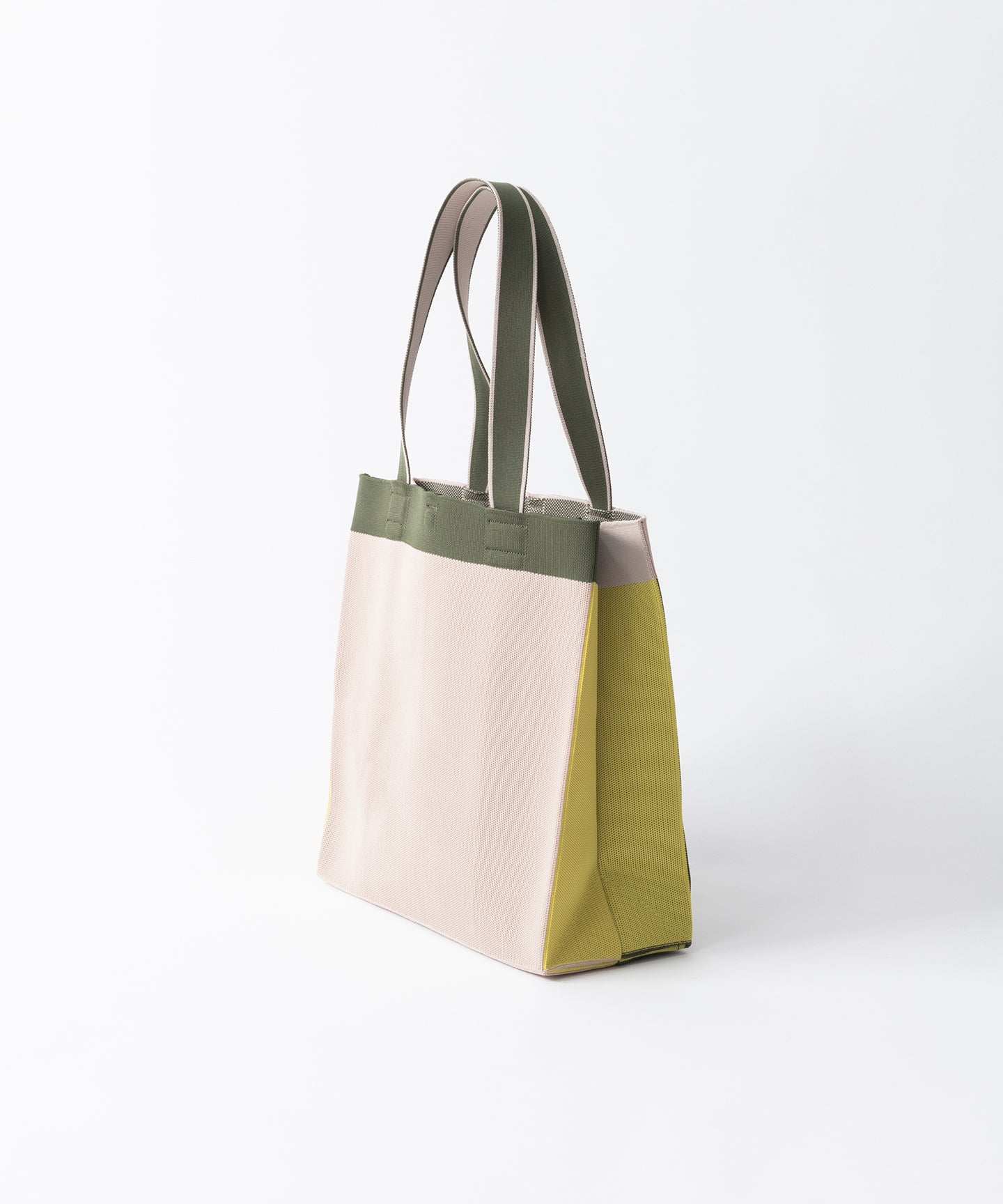 BICOLOUR PAPER KNIT BAG