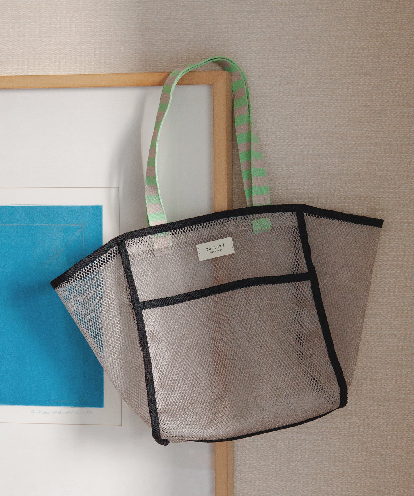 Mesh oriental tote on sale bag